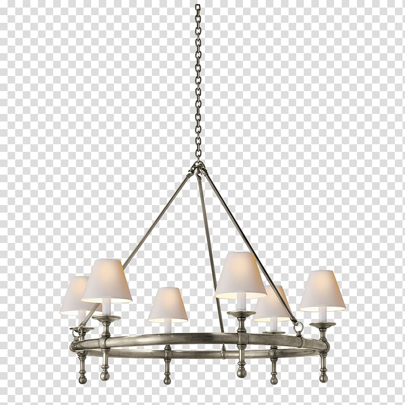 Visual Comfort Lighting Chandelier Light fixture, classical lamps transparent background PNG clipart