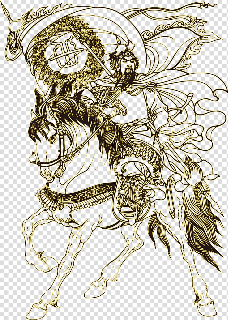 History of China u6ee1u6c5fu7ea2 Spring and Autumn period Hero, Chinese ancient hero Yue Fei riding transparent background PNG clipart