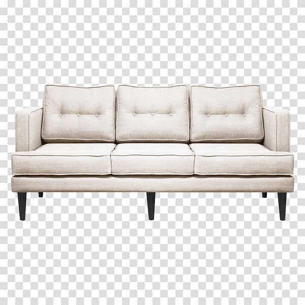 Loveseat Couch Furniture Tufting Sofa bed, Beige Color transparent background PNG clipart