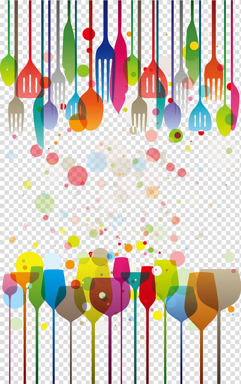 wine glasses and utensils illustration, , Shovel fork transparent background PNG clipart