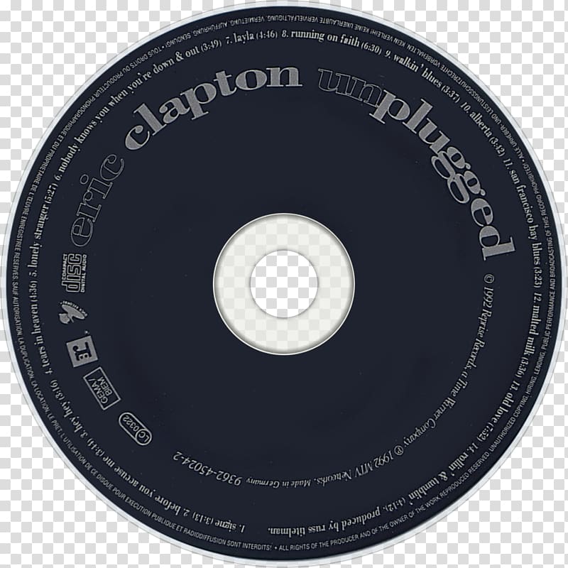 Compact disc 20th Century Masters – The Millennium Collection: The Best of Eric Clapton Album Music Unplugged, eric clapton 1993 transparent background PNG clipart