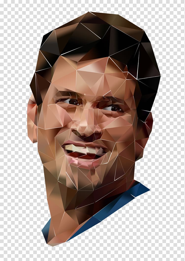 Sachin Tendulkar Polygon Portrait Art, others transparent background PNG clipart