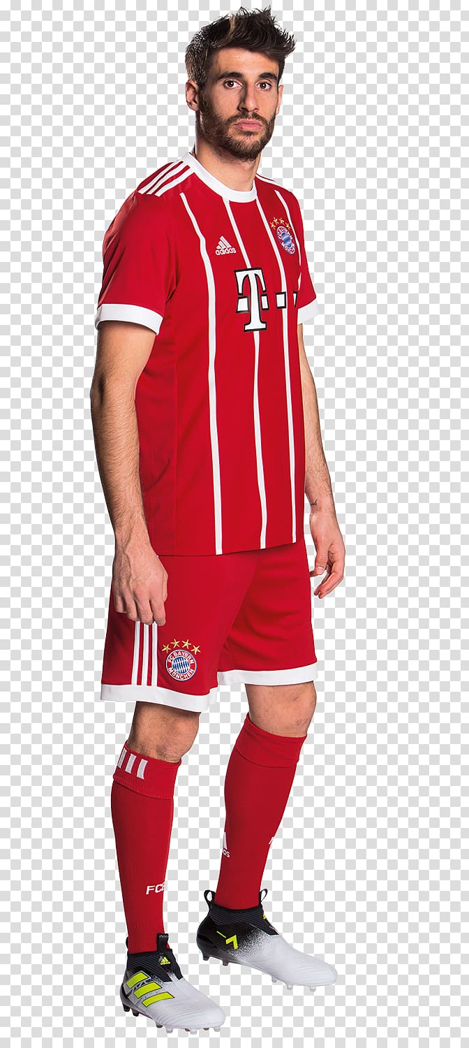 Javi Martínez FC Bayern Munich 2017–18 Bundesliga DFB-Pokal Jersey, German player transparent background PNG clipart