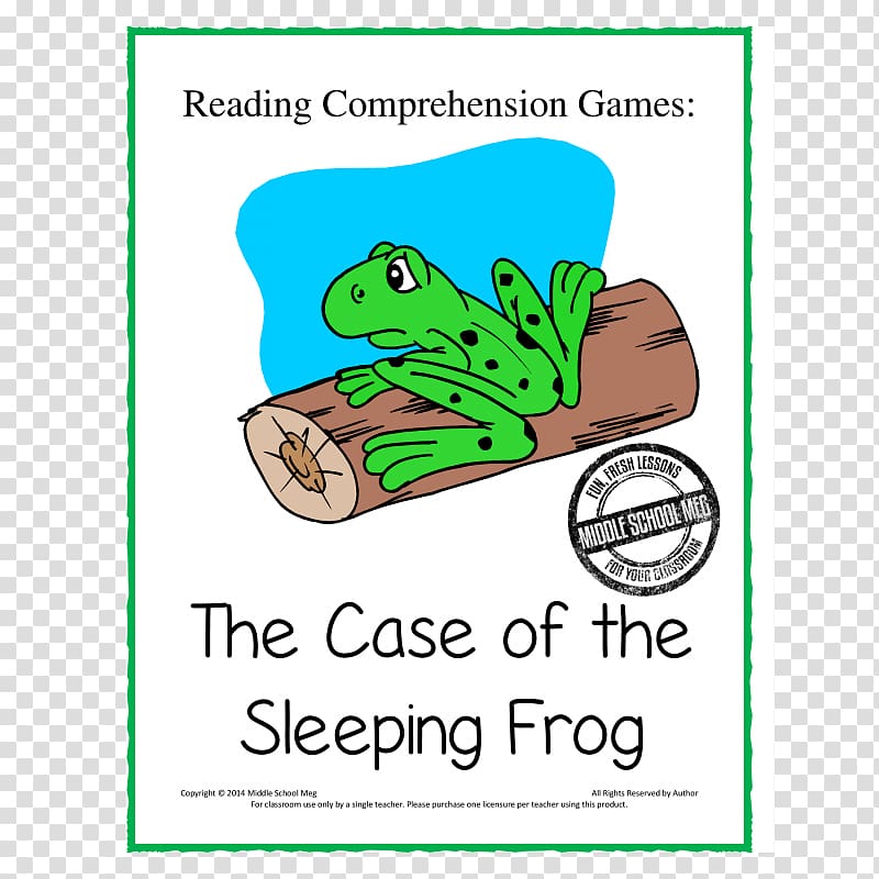 Frog Human behavior Animal , Reading Comprehension transparent background PNG clipart