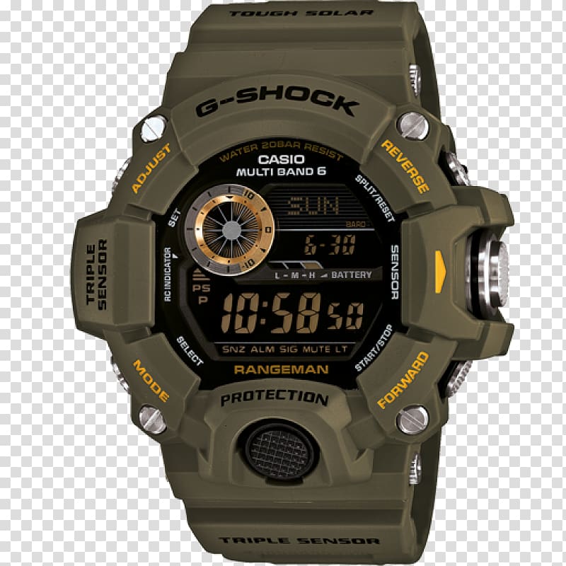 Master of G Casio G-Shock Frogman Casio G-Shock Frogman Watch, watch transparent background PNG clipart
