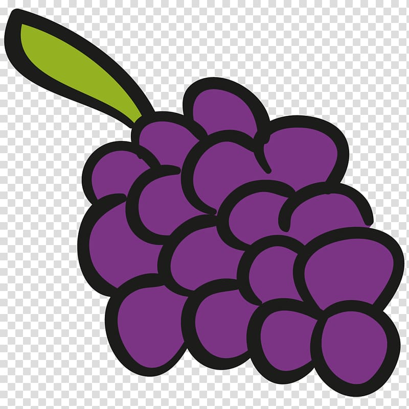 Grape Animation Illustration, A bunch of grapes transparent background PNG clipart