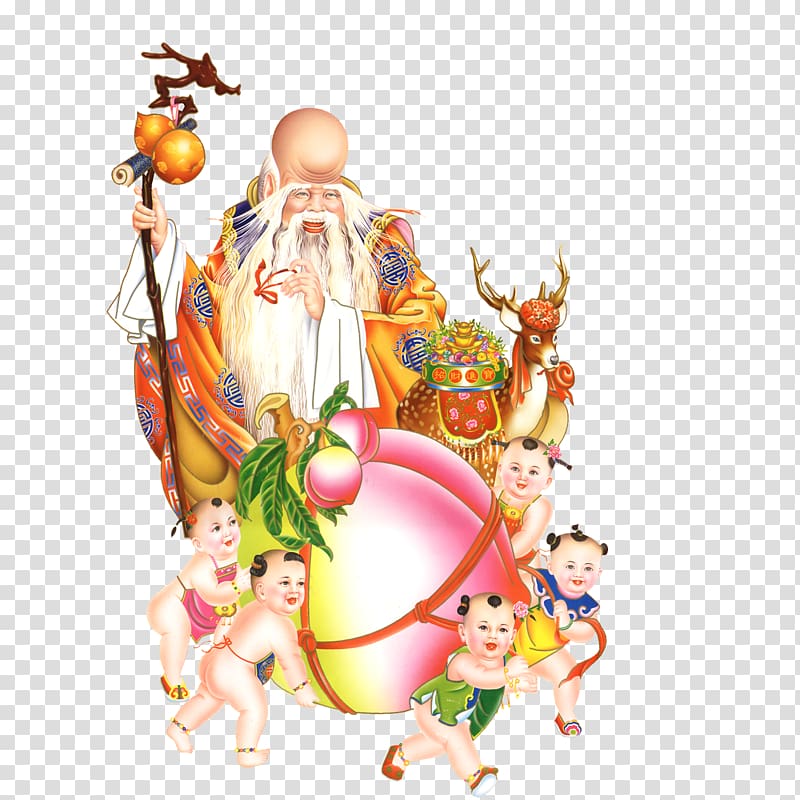 Longevity peach Raster graphics, Chinese wind longevity birthday and the old peach transparent background PNG clipart