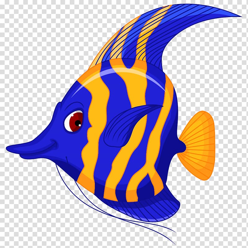 Angelfish Cartoon , One fish transparent background PNG clipart