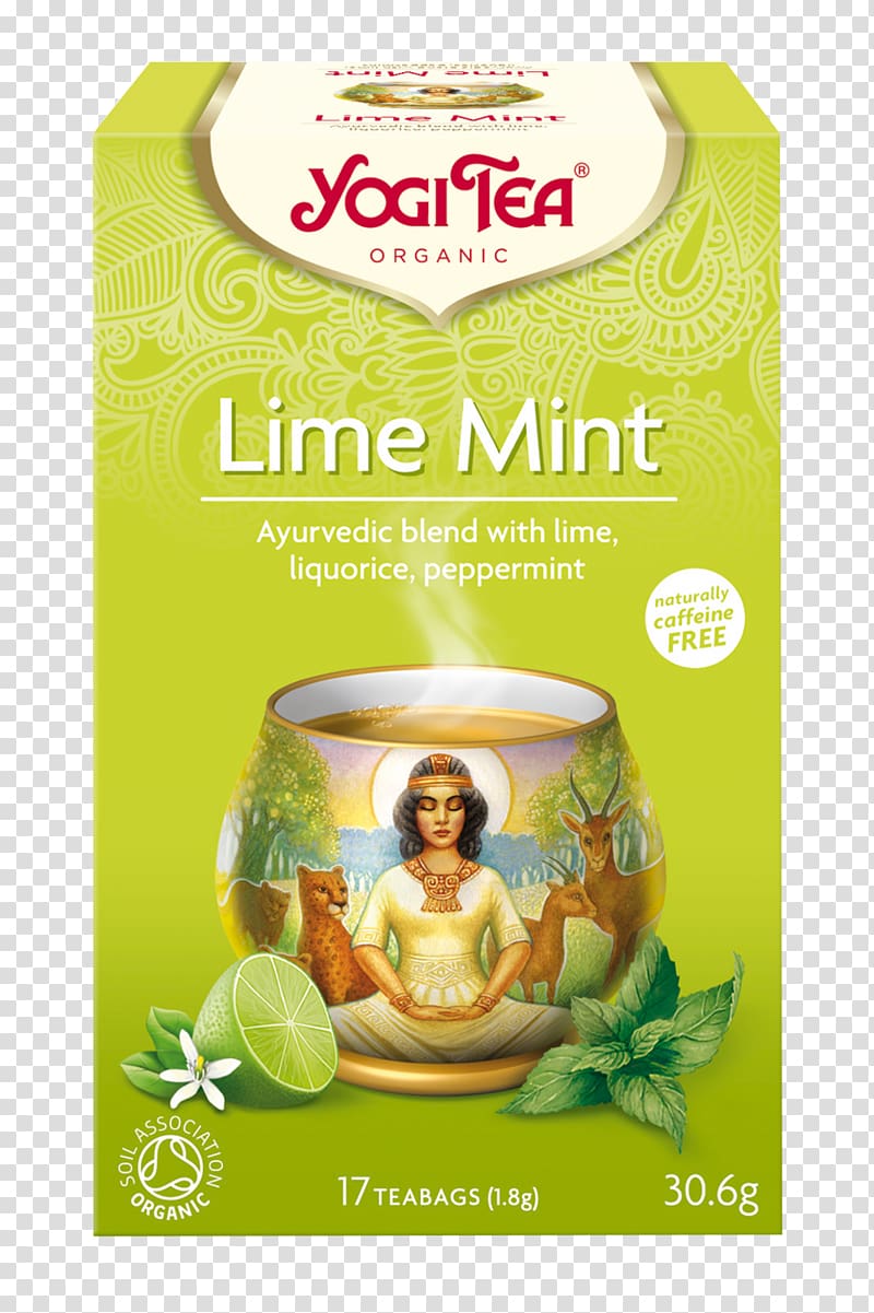 Yogi Tea Green tea Organic food Mint, tea transparent background PNG clipart