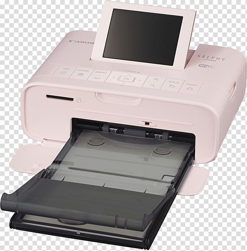 Canon SELPHY CP1300 Dye-sublimation printer Printing, printer transparent background PNG clipart