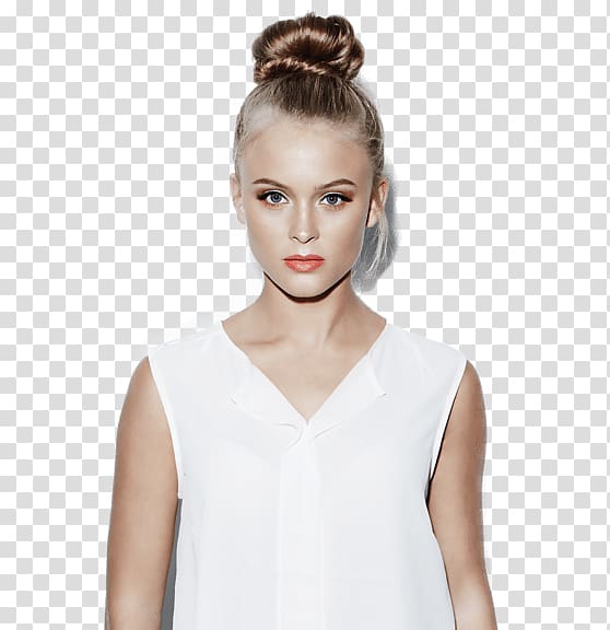 woman's face, Zara Larsson Standing transparent background PNG clipart