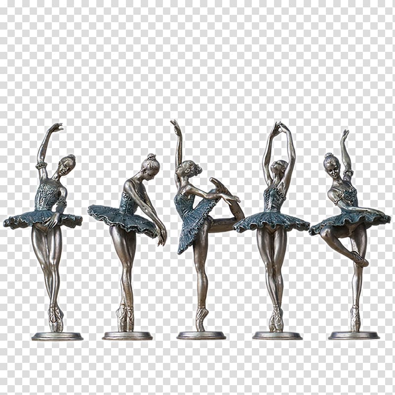 Ballet Dancer Sculpture Swan Lake, Home decorations ornaments transparent background PNG clipart