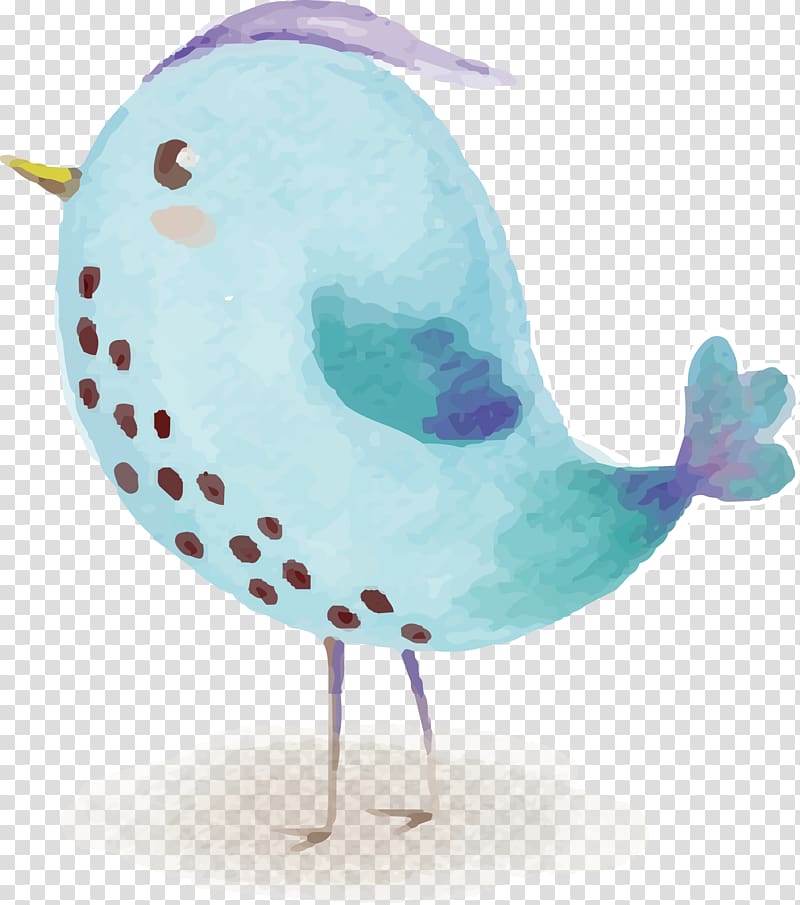Bird Watercolor painting, Blue Bird Drawing transparent background PNG clipart