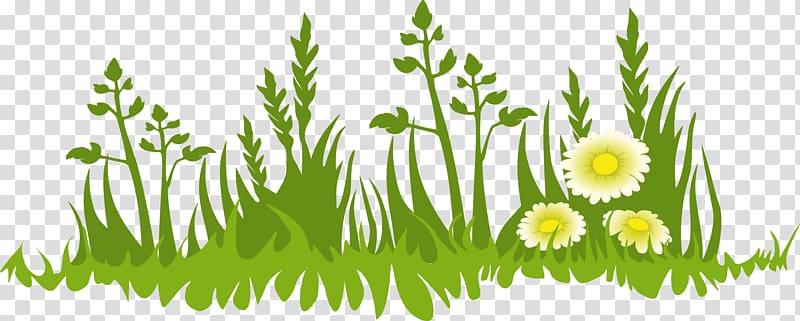 Cartoon Google , Cartoon flower fresh meadow grass transparent background PNG clipart