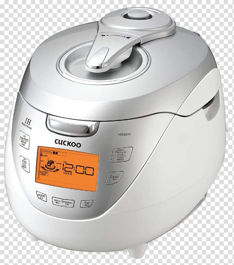 Rice Cookers Cuckoo Electronics Induction heating Induction cooking Pressure cooker, rice cooker transparent background PNG clipart
