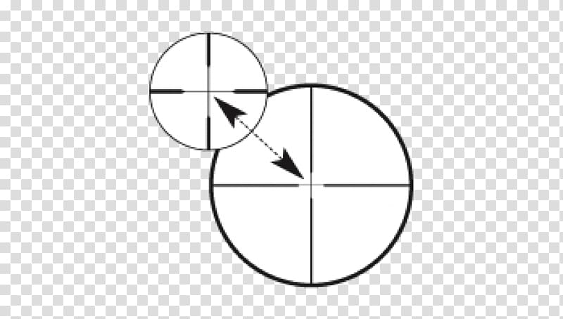 Telescopic sight Reticle Carl Zeiss AG Magnification Hunting, crosshair transparent background PNG clipart