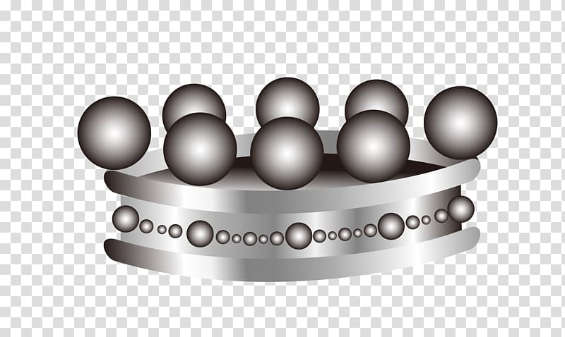 Silver Computer file, Silver Crown transparent background PNG clipart