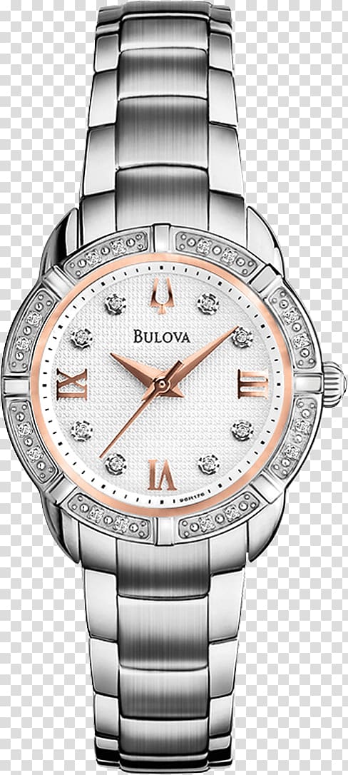 Automatic watch Clock Guess Bulova, watch transparent background PNG clipart