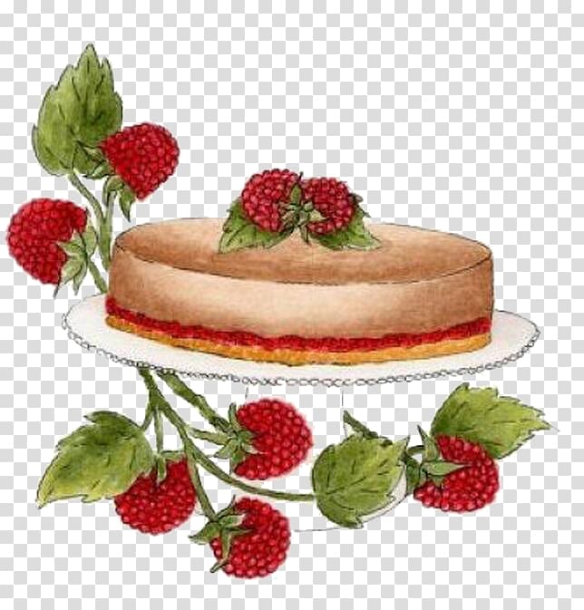 Frutti di bosco Torte Cheesecake Bavarian cream, raspberry transparent background PNG clipart