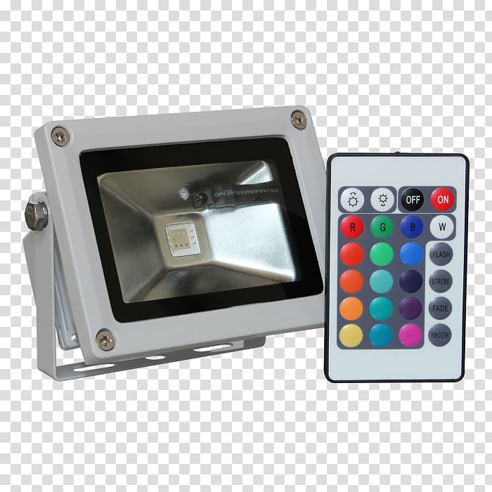 Light-emitting diode Remote Controls RGB color model LED strip light, light efficiency runner transparent background PNG clipart