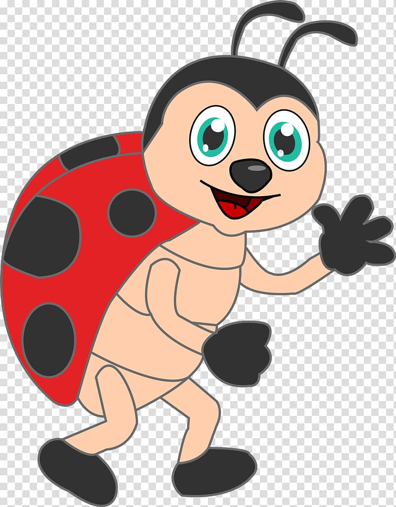 Cute Ladybug Insect Animal Animated PNG Illustration Stock Photo