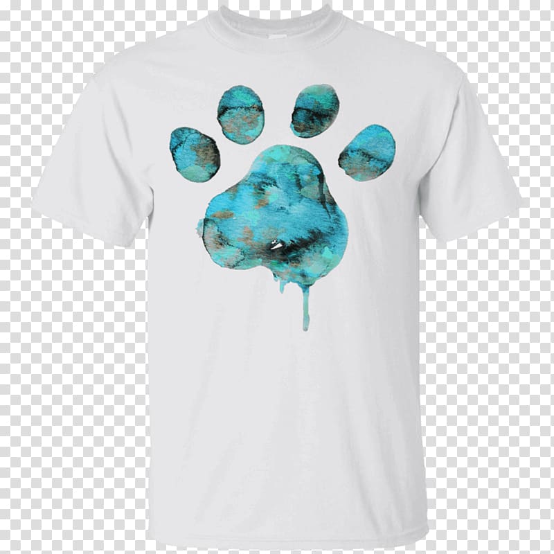 T-shirt Dog Cat Paw Kitten, T-shirt transparent background PNG clipart