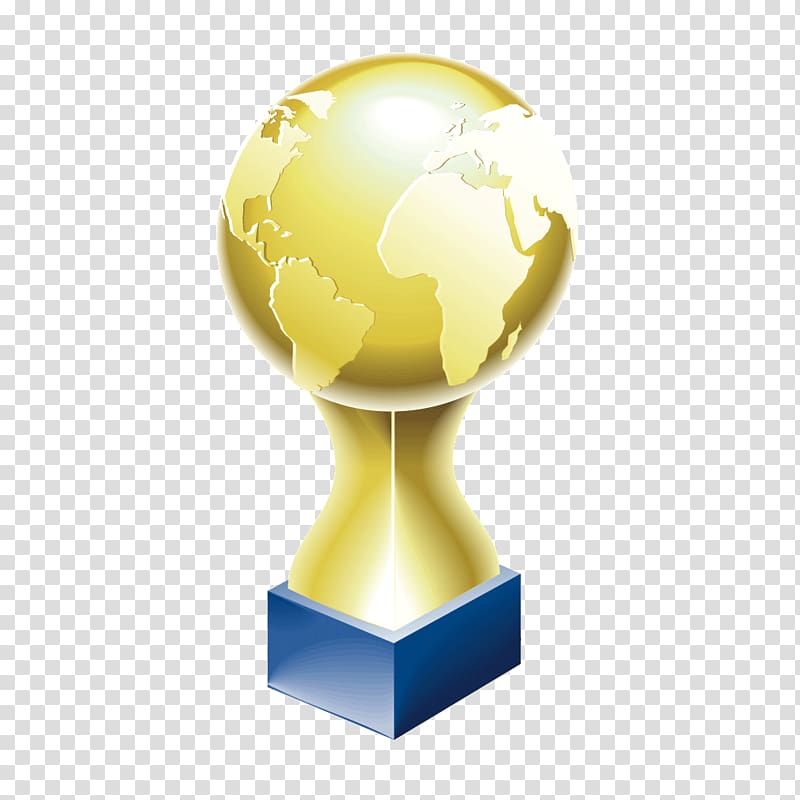 Trophy Icon, Round golden trophy transparent background PNG clipart