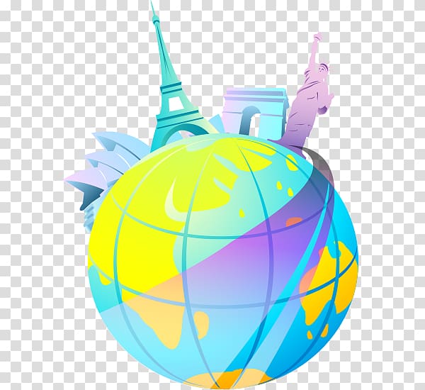 Drawing Travel , cartoon material Global Travel transparent background PNG clipart