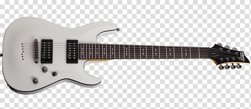 Schecter Guitar Research Electric guitar Floyd Rose Schecter C-6 Plus, Sevenstring Guitar transparent background PNG clipart