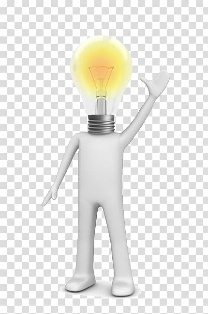 Lamp Incandescent light bulb, Stickman bulb transparent background PNG clipart