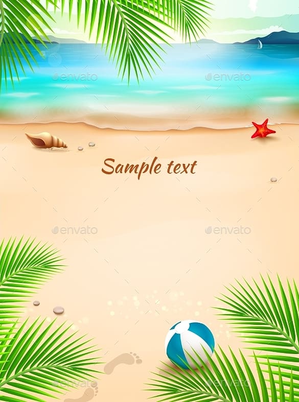 Beach Summer Illustration, Beach transparent background PNG clipart