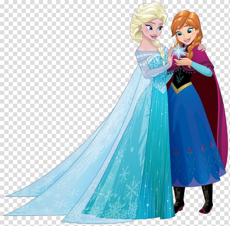 Elsa and Anna illustration, Elsa Kristoff Anna Olaf Disney Princess, elsa anna transparent background PNG clipart
