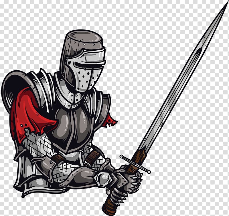 Knight Middle Ages graphics Shield, Knight transparent background PNG clipart