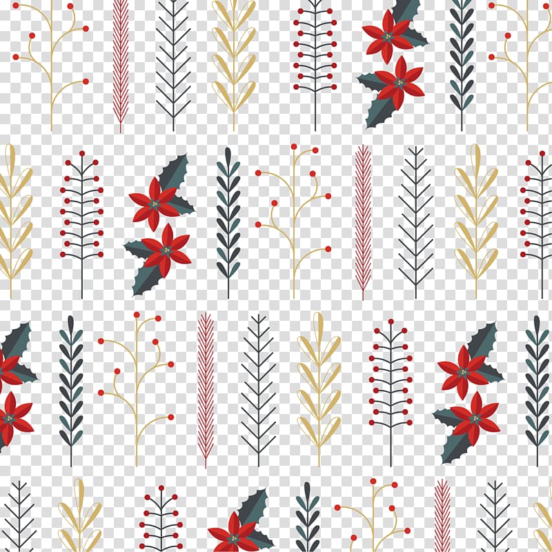 Winter , pattern decorative winter flower transparent background PNG clipart