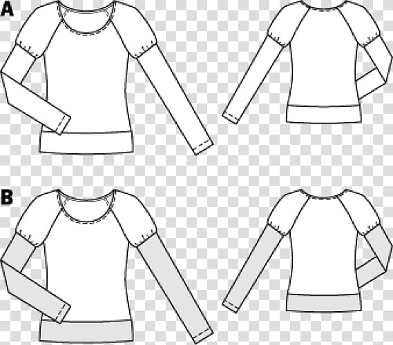 Pattern Sleeve Dress Sketch Seam, dress transparent background PNG clipart