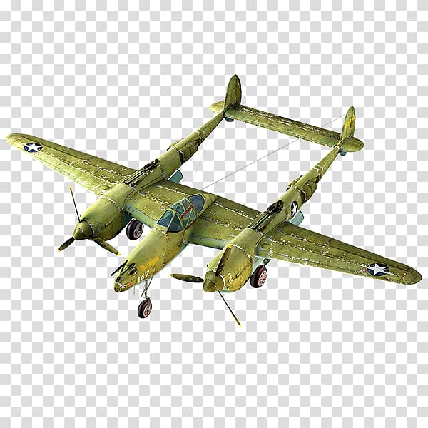 Lockheed P-38 Lightning Radio-controlled aircraft Airplane Flap, aircraft transparent background PNG clipart