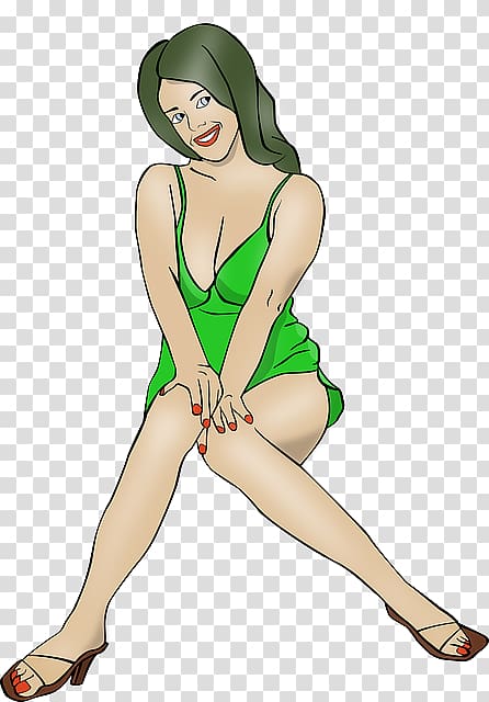 Woman Cartoon Pin-up girl , Sexy Women transparent background PNG clipart