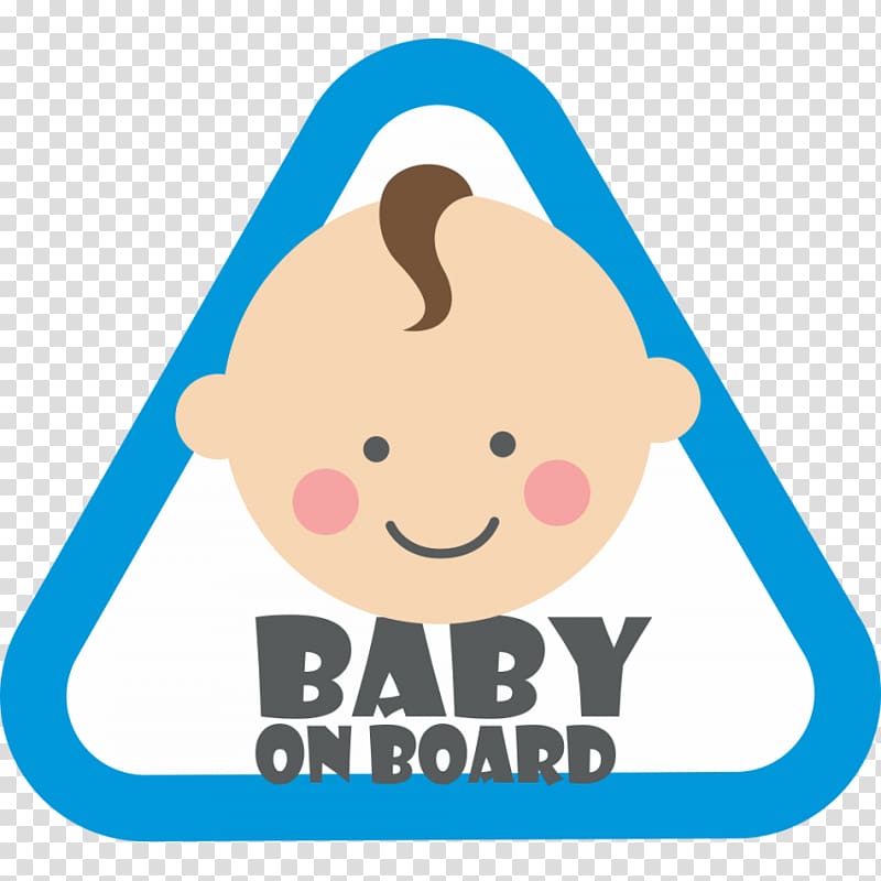 Color Cartoon Human behavior , Baby on board transparent background PNG clipart