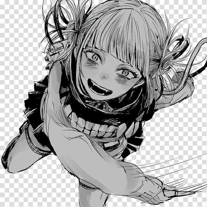 anime character sketch illustration, Toga My Hero Academia Female Villain, toga transparent background PNG clipart