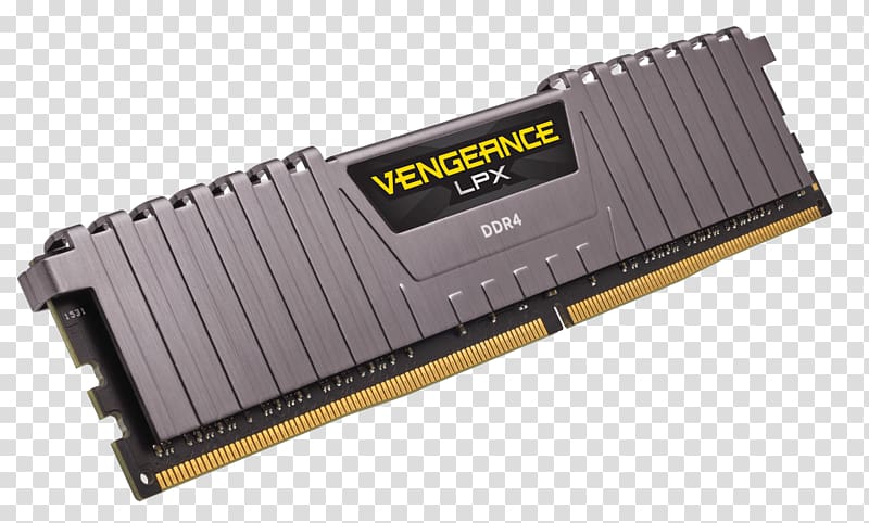 DDR4 SDRAM Corsair Vengeance LPX DDR4 Computer memory Synchronous dynamic random-access memory, ddr4 transparent background PNG clipart