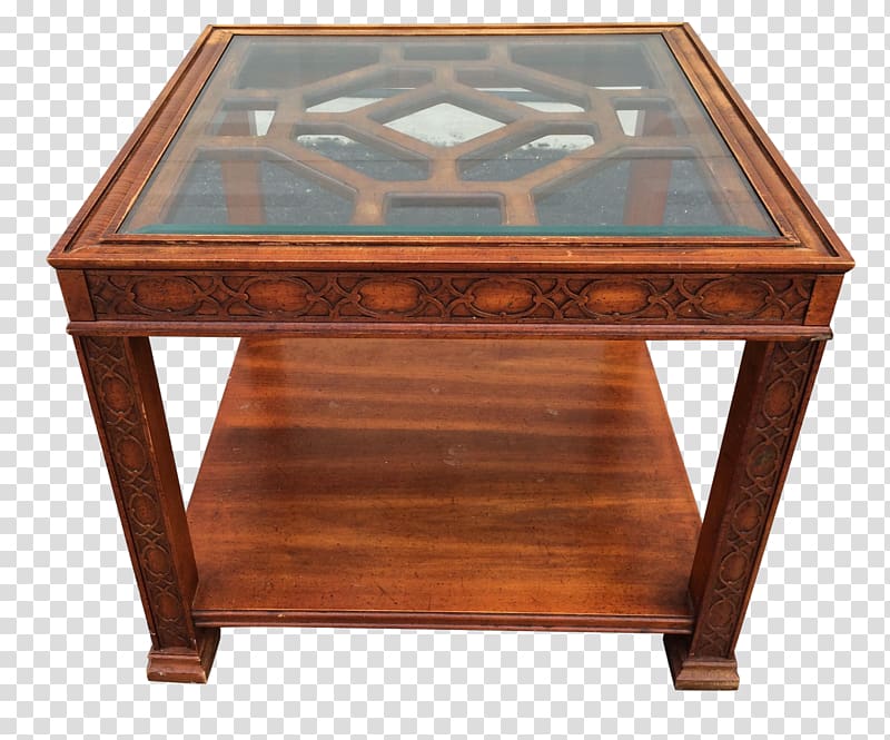 Coffee Tables Wood stain Square, table transparent background PNG clipart