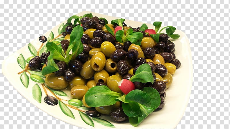 Mediterranean cuisine Olive oil Food Drupe, Delicious olive fruit on plate transparent background PNG clipart