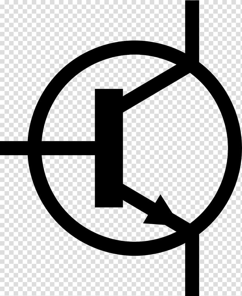 Bipolar junction transistor NPN Electronic symbol , symbol transparent background PNG clipart