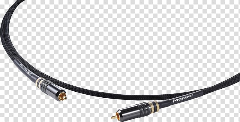 Coaxial cable Electrical cable RCA connector Pioneer DJ Pioneer Corporation, chain cable transparent background PNG clipart