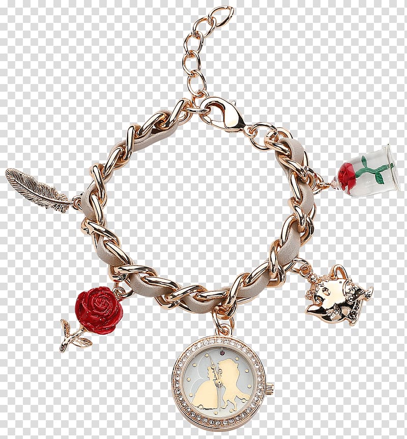 Belle Beauty and the Beast Watch The Walt Disney Company, watch transparent background PNG clipart