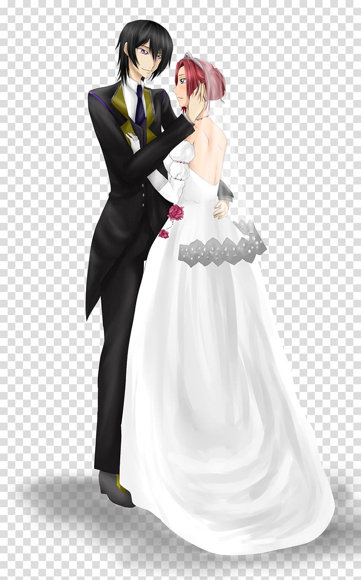 Wedding dress Lelouch Lamperouge, wedding transparent background PNG clipart