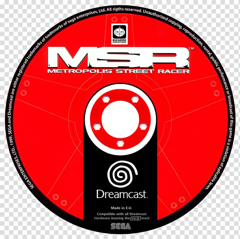 Compact disc Metropolis Street Racer Midlife: A Beginner's Guide to Blur Going for It!, dreamcast transparent background PNG clipart