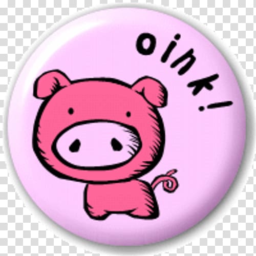 Miniature pig Animal Button , pig transparent background PNG clipart