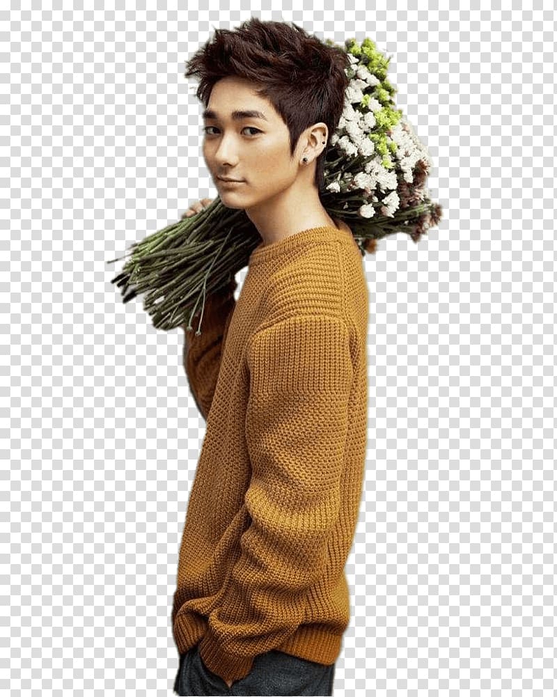 man holding flowers, Aron Holding Flowers transparent background PNG clipart