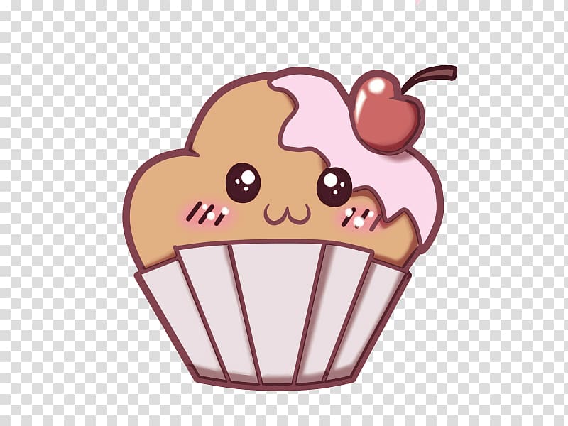 Love Cupcake Drawing Kavaii Muffin, cartoon sushi transparent background PNG clipart